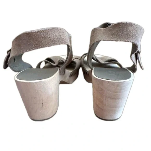 NWOT LOFT Suede Swedish Clog Sandal Missy Desert Khaki Size 8 - Picture 7 of 16